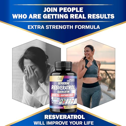 Premium Resveratrol Supplement 25450mg - Healthy Aging, Heart, Brain & Immune Support