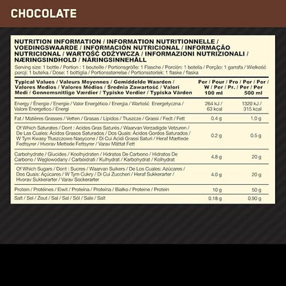 Optimum Nutrition High Protein Shake Bottles, Ready To Drink Healthy Snacks, No added