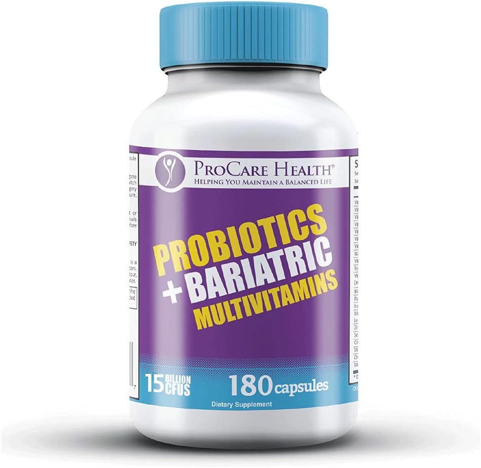 Core-45 + Probiotics Bariatric Multivitamin | Capsule | 180 Ct | ProCare Health | Bariatric Multivitamin + Probiotics | 45mg Iron | 180 Count | 3 Month Supply