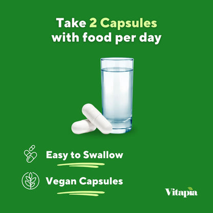 Vitapia Organic Broccoli Sprout & Broccoli Extract for Sulforaphane, Antioxidant, Brain, Skin, Heart Health Support - 120 Veggie Capsules - Non-GMO, Gluten-Free, Vegan-Friendly Supplement