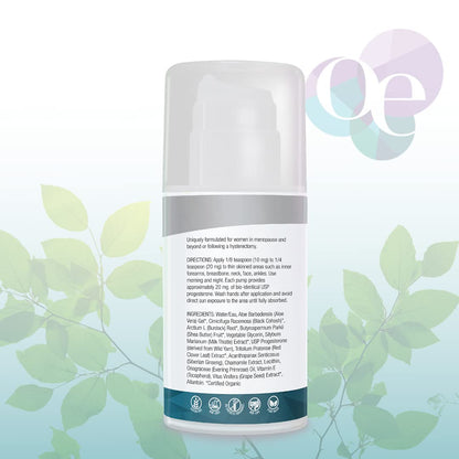 Organic Excellence Balance Plus Therapy Bio-Identical Progesterone Cream with Phytoestrogens - 3 oz