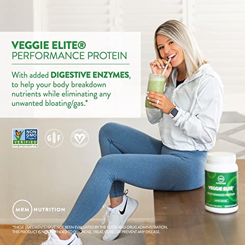 MRM Nutrition Veggie Elite Performance Protein | Vanilla Bean Flavored| Plant-Based