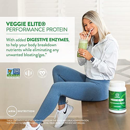 MRM Nutrition Veggie Elite Performance Protein | Vanilla Bean Flavored| Plant-Based
