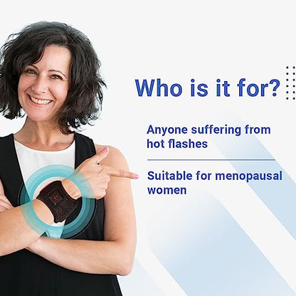 KÜLKUF Cooling Wristband with Instant Relief from Hot Flashes, Menopause Bracelet