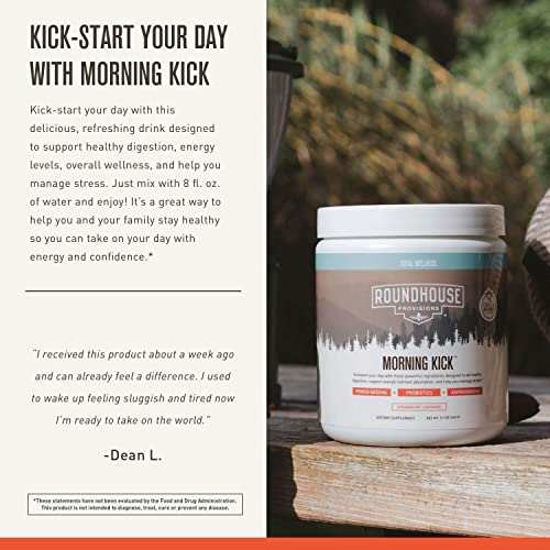 ROUNDHOUSE PROVISION Morning Kick, Powder Supplement for Healthy Digestion