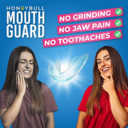 HONEYBULL Mouth Guard for Grinding Teeth [6 Pack] 1 Size for Heavy Grinding | Comfortable