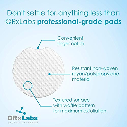 QRxLabs Glycolic Acid 20% Resurfacing Pads for Face & Body with Vitamins B5