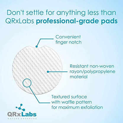 QRxLabs Glycolic Acid 20% Resurfacing Pads for Face & Body with Vitamins B5
