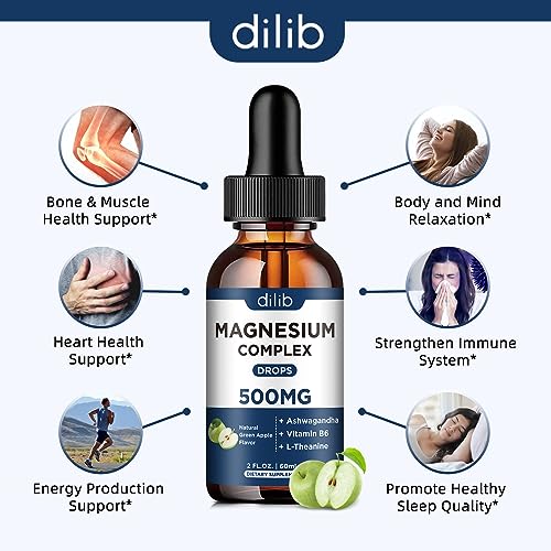 Triple Magnesium Complex Supplement-Magnesium Glycinate, Citrate, Malate Liquid
