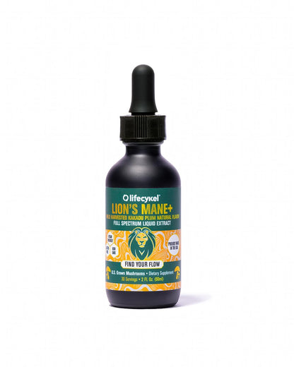 Life Cykel - Lion's Mane Mushroom Extract with Kakadu Plum - Brain Booster Nootropic for Memory, Focus & REM Sleep - Non-GMO, Organic Mushroom Tincture - 4 Fl Oz (60 Servings)