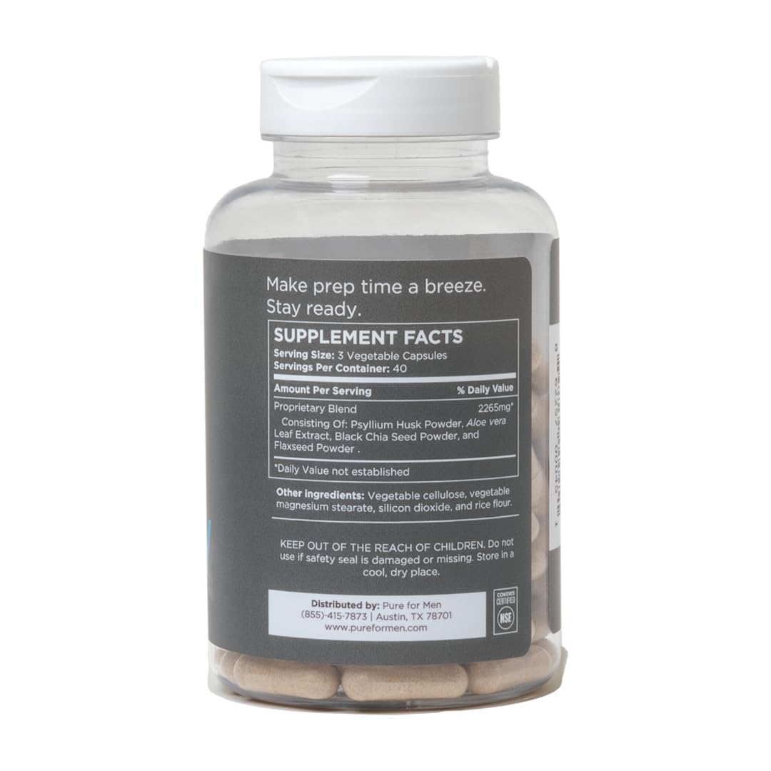 Pure for Men Original Vegan Cleanliness Stay Ready Fiber Supplement