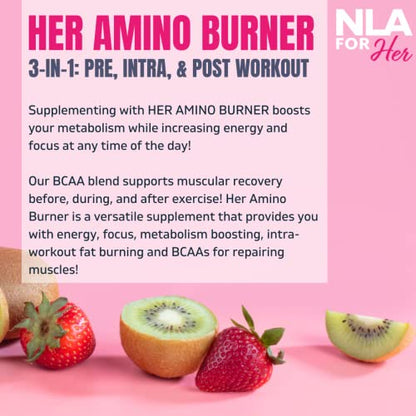 Her Thermogenic Amino Women's Pre Post & Intra Workout Booster (Strawberry Kiwi,30 Servings)