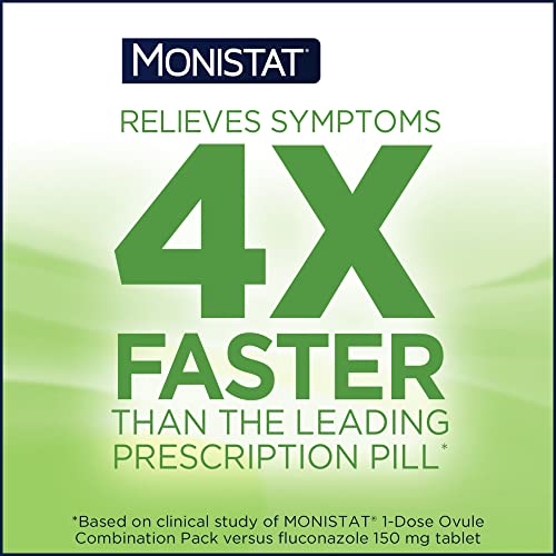 Monistat 3 Day Yeast Infection Treatment for Women, 3 Miconazole Suppository Inserts & External
