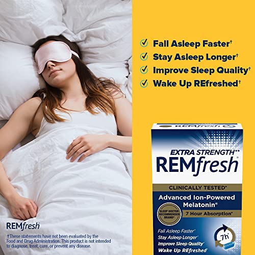 REMfresh 2mg Advanced Melatonin Sleep Aid Supplement (36 Caplets)