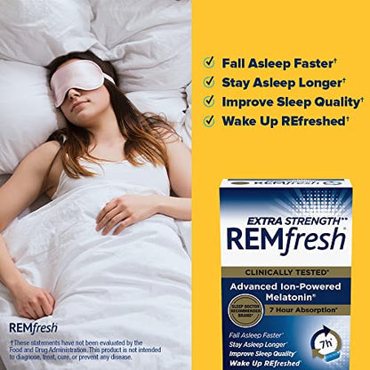 REMfresh 2mg Advanced Melatonin Sleep Aid Supplement (36 Caplets)