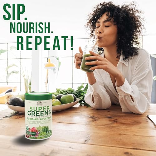 Country Farms Super Greens Natural Flavor, 50 Organic Super Foods, USDA Organic
