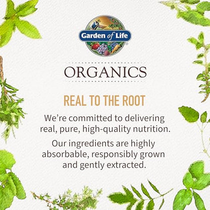 Garden of Life Organics Whole Food Multivitamin for Men, 60 Tablets, Vegan Mens Vitamins