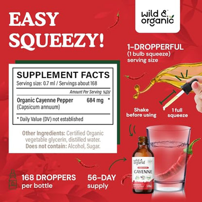 Cayenne Pepper Supplements - Organic Cayenne Pepper Tincture - Cayenne Pepper