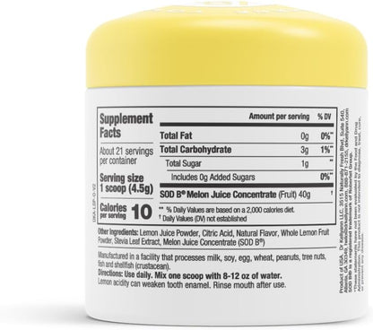 Dr. Kellyann Lemon Sips, Citrus Drink Mix (21 Servings) Rehydrate, Detox, Revitalize, Sugar Free, Fat Free, Non GMO, Hydrates and Firms Skin (Lemon)