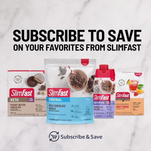SlimFast Meal Replacement Shake, Original Strawberries & Cream, 10g of Ready to Drink