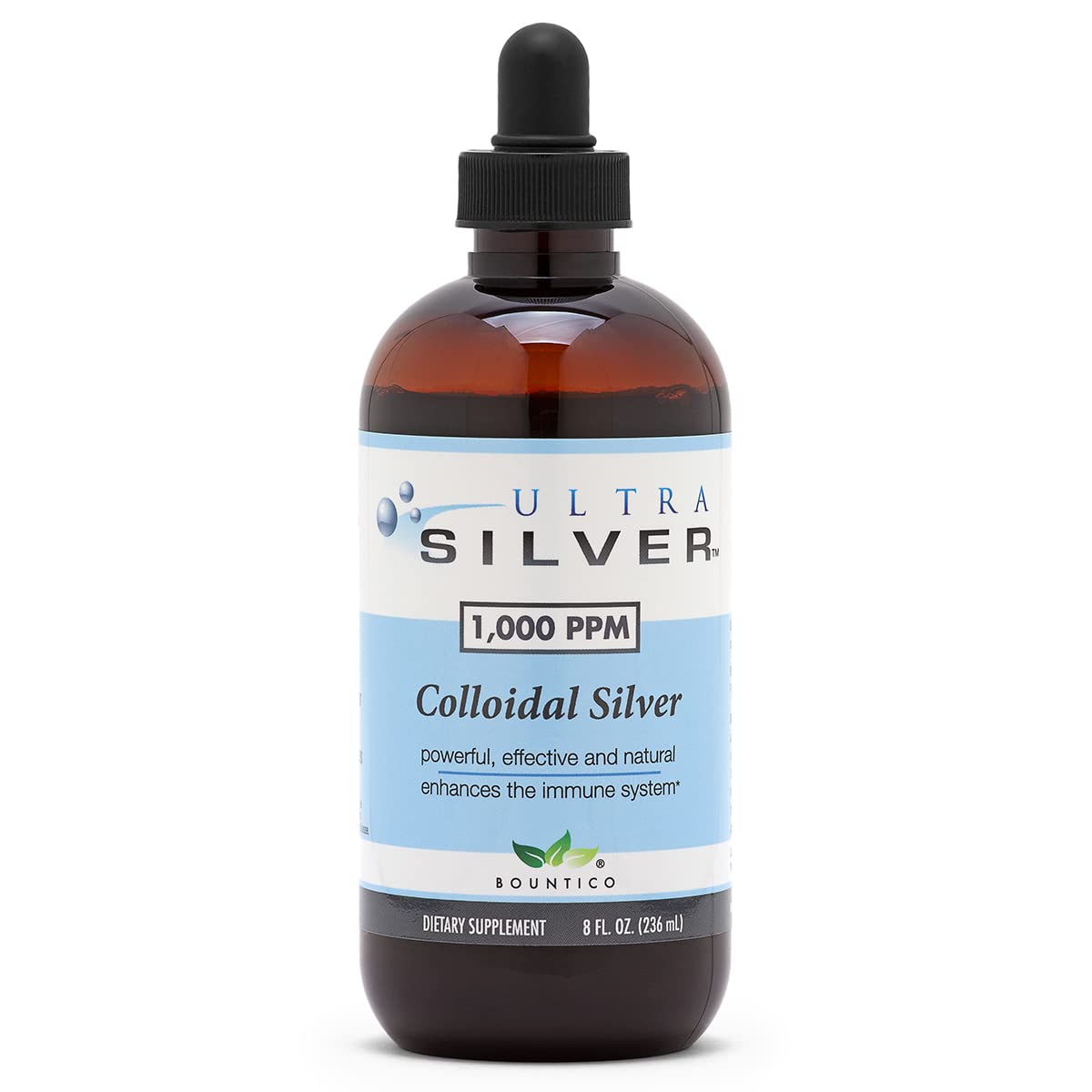 Ultra Silver® Colloidal Silver | 1,000 PPM, 4 Oz (118mL) | Mineral Supplement | True Colloidal Silver - with Dropper