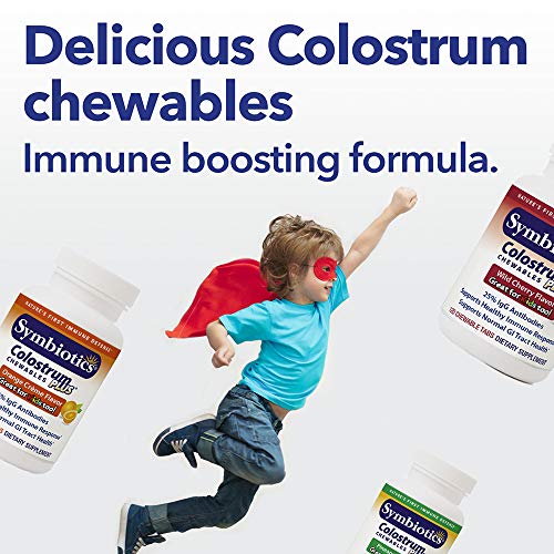 Symbiotics Colostrum 120ct Chewables Plus - Immunity Support for Adult & Kids