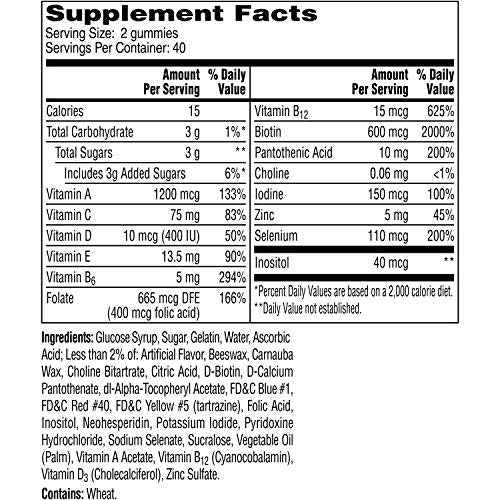 One A Day Men’s Multivitamin Gummies, Multivitamin for Men with Vitamin A, C, D, E