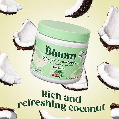 Bloom Nutrition Greens and Superfoods Powder for Digestive Health, Greens Powder