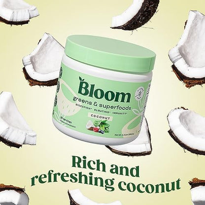 Bloom Nutrition Greens and Superfoods Powder for Digestive Health, Greens Powder