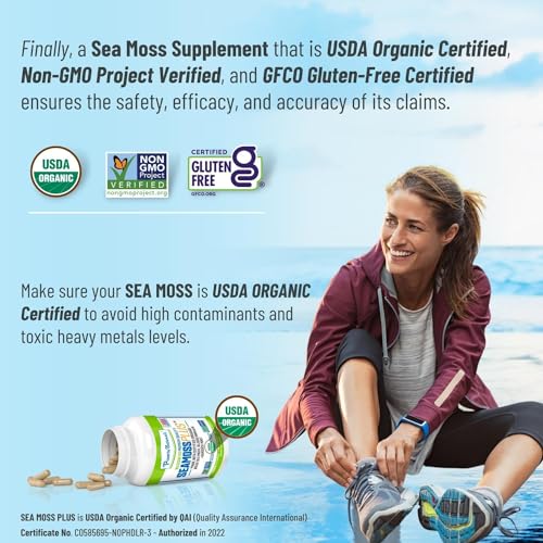 Power By Naturals Sea Moss Plus - USDA Certified Organic Wildcrafted Irish