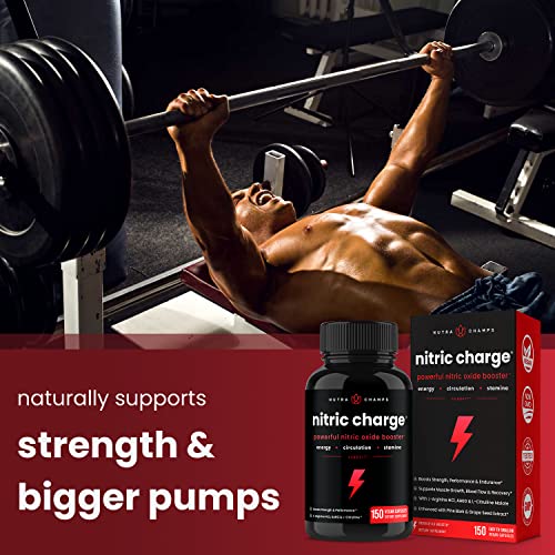 Nitric Oxide Supplement | L-Arginine, L Citrulline Malate, AAKG, Pine Bark, Grape Seed