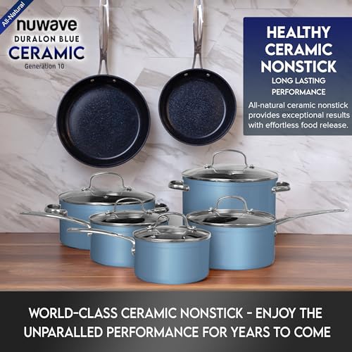 Nuwave Double Induction Cooktop, Powerful 1800W, 2 Large 8” Heating Coils & Healthy