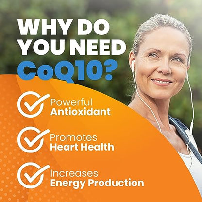 Doctor's Best High Absorption CoQ10 with BioPerine, Heart Health & Energy Production