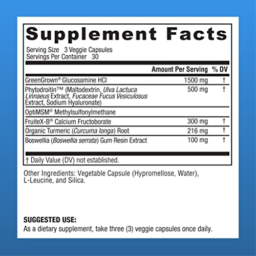 Physician's CHOICE Glucosamine Chondroitin MSM - Phytodroitin Plant-Based Chondroitin