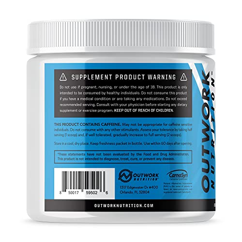 Outwork Nutrition Pre-Workout Supplement with Nootropics - Energy & Mental Focus