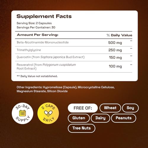 Cata-Kor NMN Supplement 1000mg & Liposomal NAD+ Supplement with Resveratrol – Supports Cellular Energy & NAD+ Levels