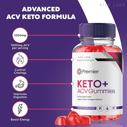 rize labs (3 Pack) Premier Keto ACV Gummies, Premier Keto Gummies for Advanced Weight