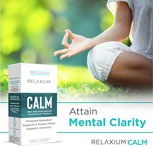 Relaxium Calm, Non-Habit Forming, Stress and Mood Support Supplement