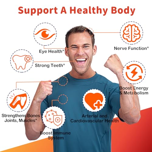 Sugar-Free Vitamin ADK + Vitamin B12 Gummies for Adults - B12 Vitamins 5000mcg