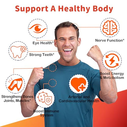 Sugar-Free Vitamin ADK + Vitamin B12 Gummies for Adults - B12 Vitamins 5000mcg