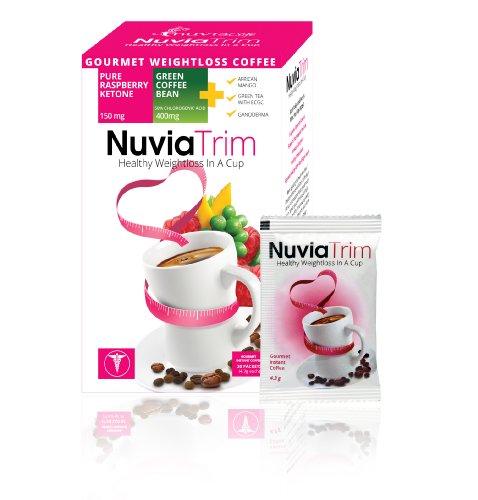 Nuvia Trim - Gourmet Instant Coffee for Weight Loss, with Garcinia Cambogia, Raspberry