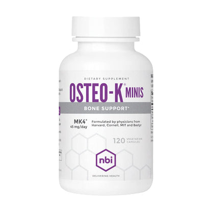 NBI Osteo-K Bone Support - Mini | Vitamin D & K Complex with Calcium Citrate Supplement 