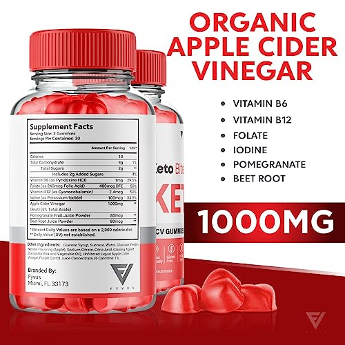 (3 Pack) Keto Bites ACV Gummies, KetoBites Keto ACV Gummies Advanced Weight Loss
