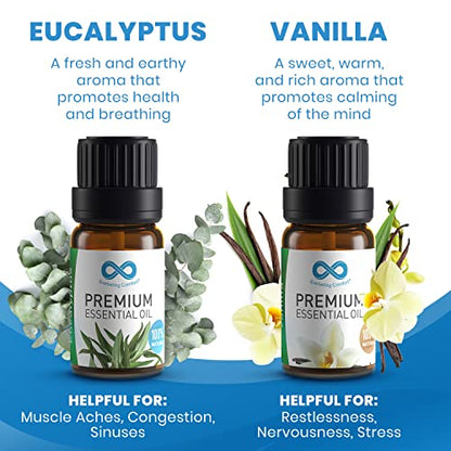 Everlasting Comfort Pure Essential Oils Set - Natural Aromatherapy Essential Oils for Diffuser
