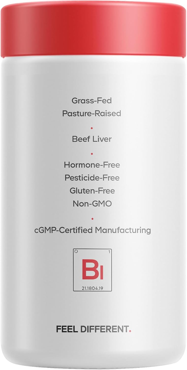 Codeage Beef Liver, Grass-Fed, Freeze Dried, Desiccated, 180 Capsules | Grass-fed, freeze-dried, non-defatted desiccated bovine liver glandular. Pasture raised. Non-GMO.