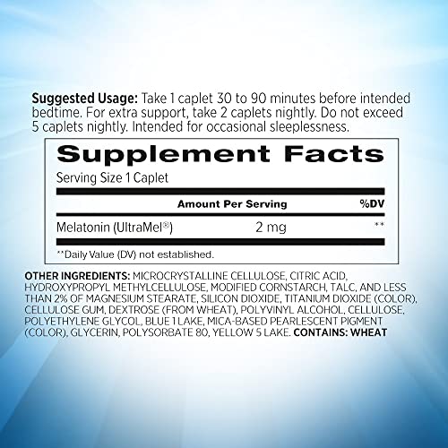 REMfresh 2mg Advanced Melatonin Sleep Aid Supplement (36 Caplets)