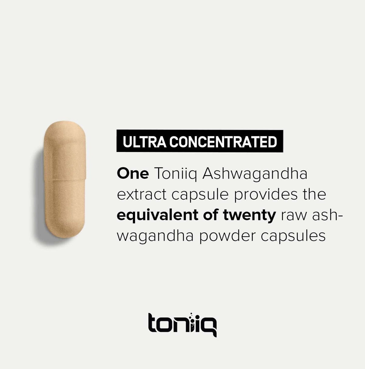 Toniiq 26,000mg 20x Concentrated Extract - 10% Withanolides - Ultra High Strength
