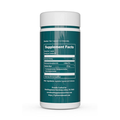 UpNourish Probiotics - 200 Billion CFUs for Men and Women, 15 Clinically Studied Strains, Prebiotics & Enzymes - 60 Vegan Capsules
