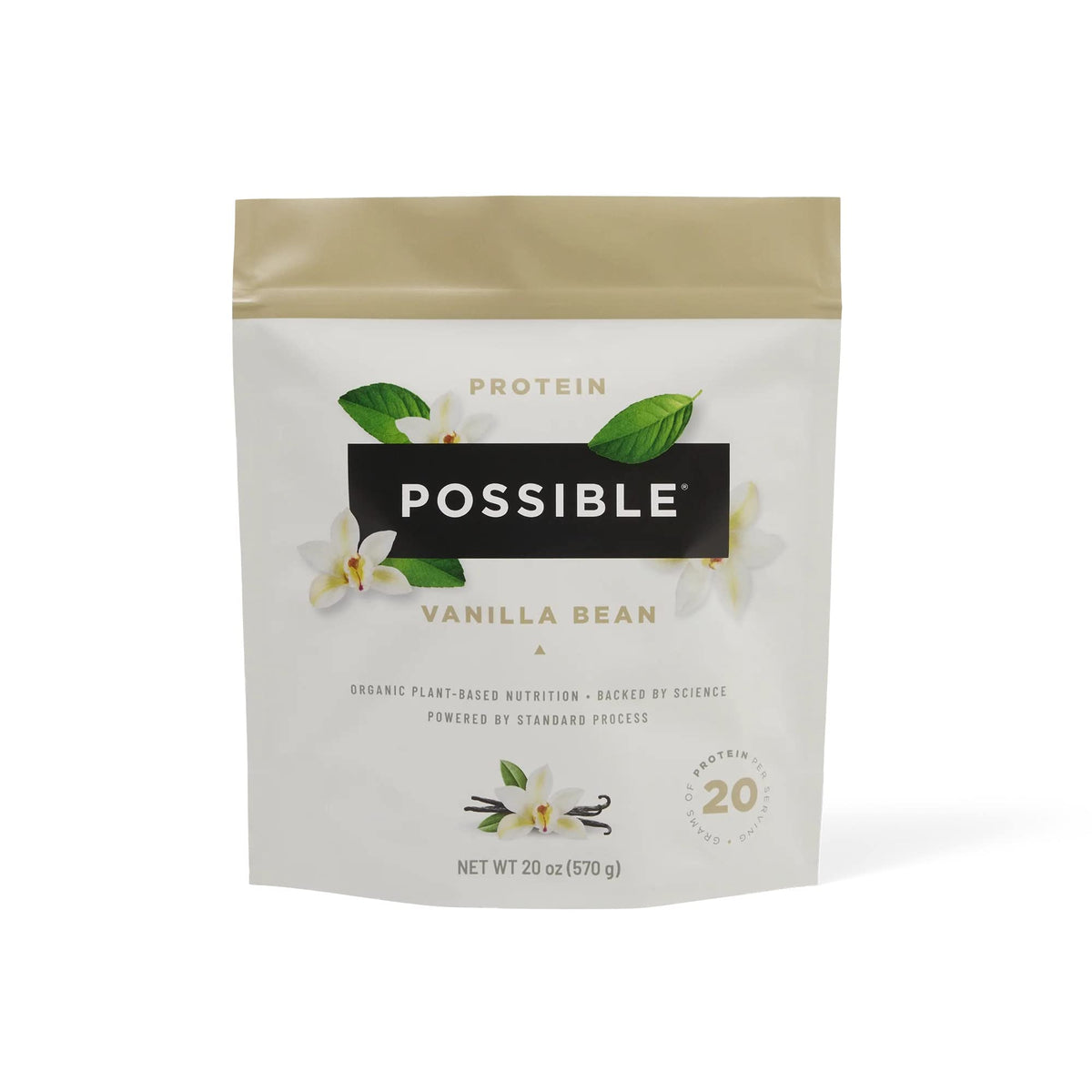 Possible Protein Powder Vanilla Bean - 20g of Vegan, Plant-Based Protein Mix - Non-GMO