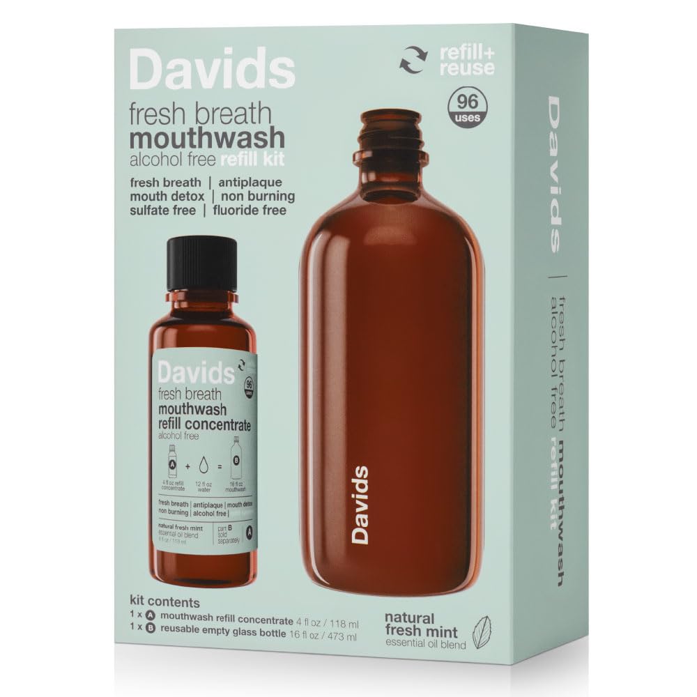 Davids Nano Hydroxyapatite Mouthwash Refill Alcohol-Free Fluoride-Free